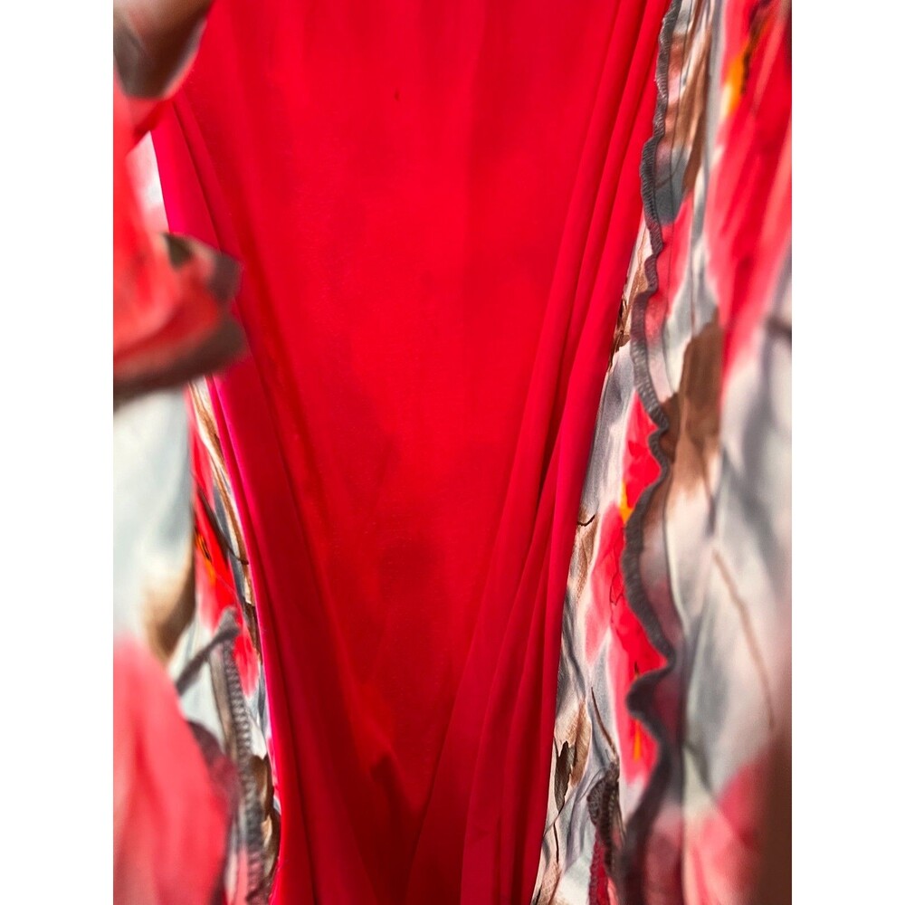 Cato Vintage Y2K Ladies Floral Midi Ruffled Skirt Size SMALL - Picture 5 of 6